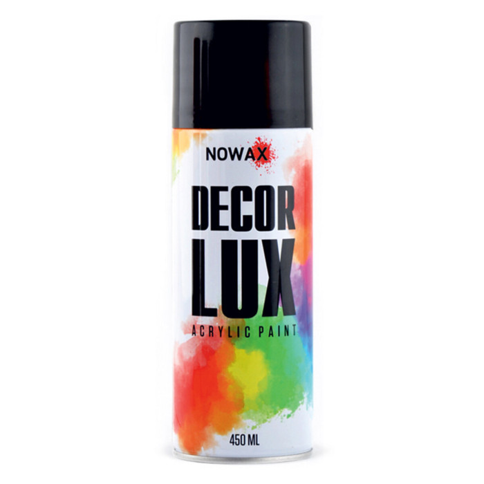 Фарба акрилова Nowax Spray Чорний металік 450мл