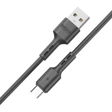 Кабель Brevia USB to Micro 2,4А 1м, чорний box (51100BUMC1)