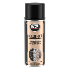 Фарба рідка гума K2 Color Flex чорна глянцева аерозоль 400мл