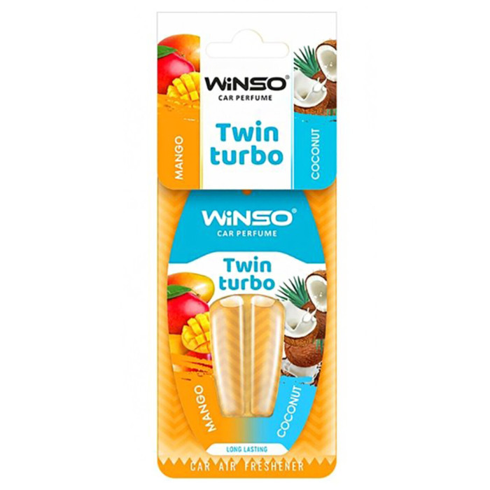 Ароматизатор з подвійною капсулою Winso Twin Turbo - Mango & Coconut