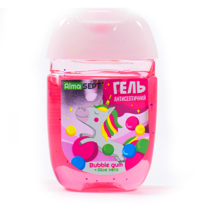 Антисептичний гель Alma Sept для рук Jungle Bubble gum 40мл