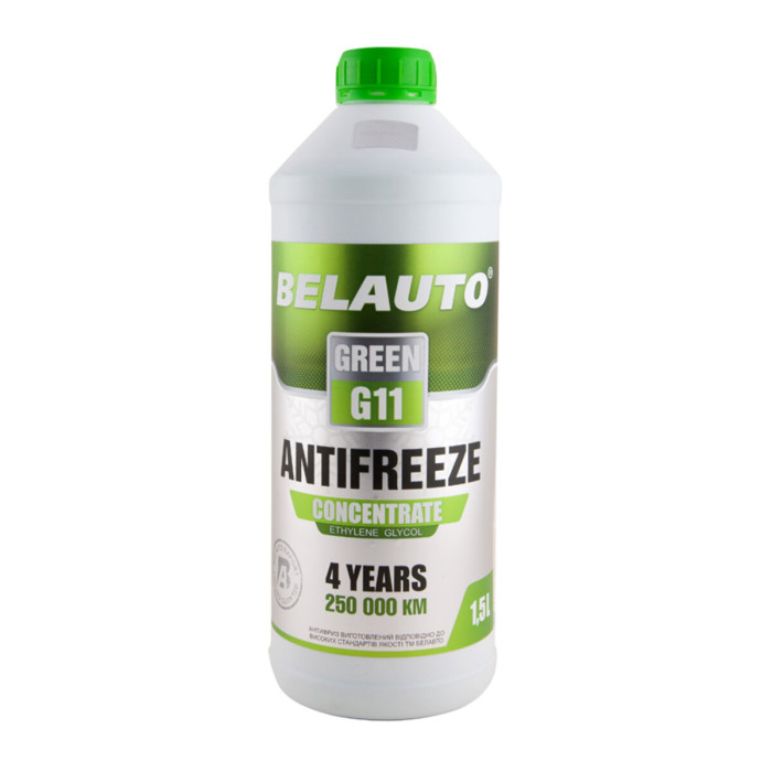 Антифриз Belauto Green G11 зелений концентрат 1,5л