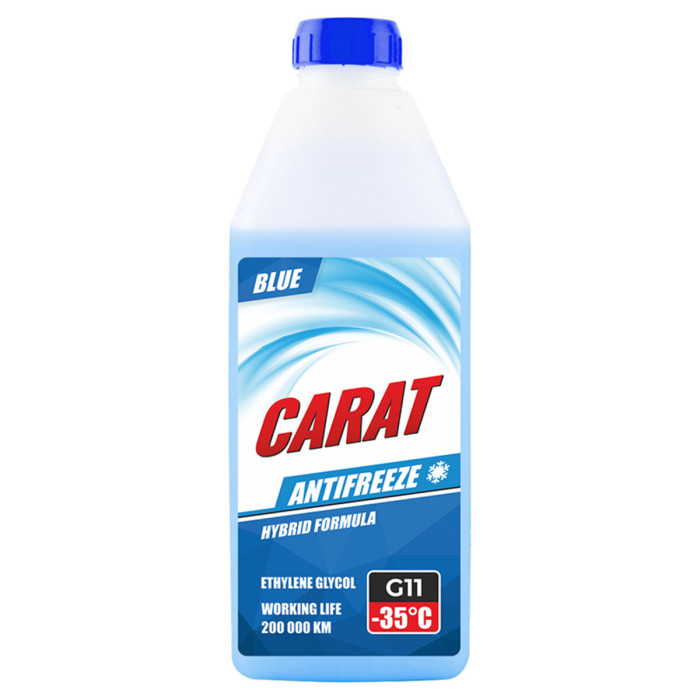 Антифриз Carat Blue G11 синій готовий 900г
