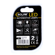 Автолампа Solar LED 12V G18.5 BA15s 22SMD white, 2шт