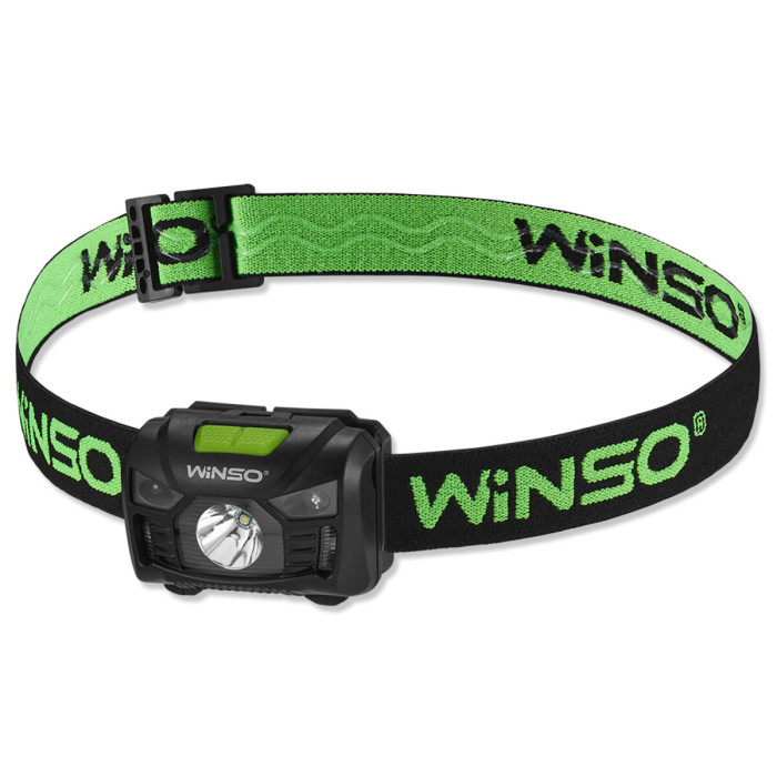 Ліхтар налобний Winso 100Lm, 3W LED, 3xAAA, з сенсором білий/червоний