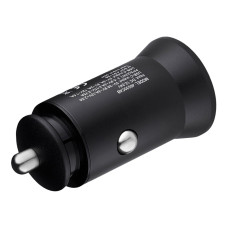 Автомобільний зарядний пристрій Brevia ePower DualCharge 30W 1xUSB-C+1xUSB-A чорний