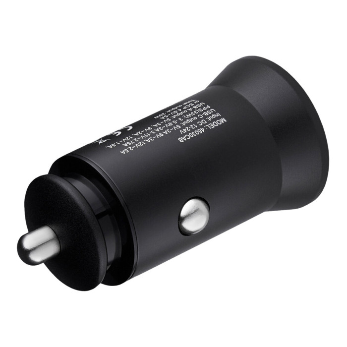 Автомобільний зарядний пристрій Brevia ePower DualCharge 30W 1xUSB-C+1xUSB-A чорний