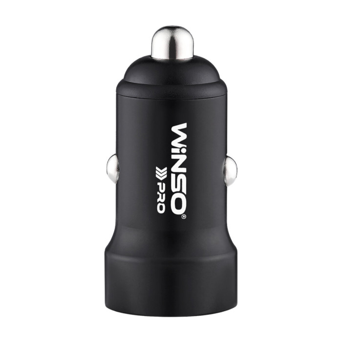 Автомобільний зарядний пристрій Winso Pro 40W 2xUSB-C LED Ring Metal