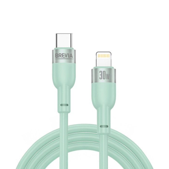 Кабель Brevia Type-C to Lightning 30W 1,2м, м'ятний box (52120MCLC1)