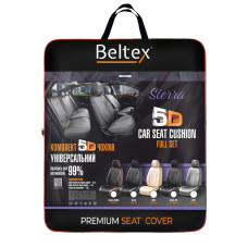 Комплект, 5D чохли для сидінь Beltex Sierra, black-red
