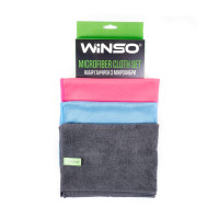 Набір ганчірок з мікрофібри Winso 30х40см 3шт