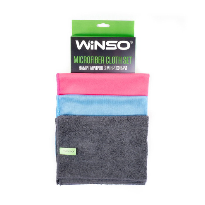Набір ганчірок з мікрофібри Winso 30х40см 3шт