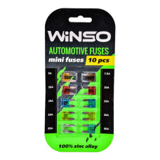 Набір запобіжників Winso Mini Low Profile низькопрофільні, 10шт