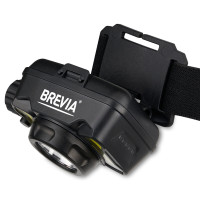 Ліхтар налобний Brevia 600Lm, 3W CREE XPG+COB, 1200mAh/3xAAA, білий/червоний