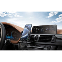 Тримач телефону автомобільний XO з бездротовою зарядкою WX041 Dual Arm Air Outlet 15W Wireless чорний