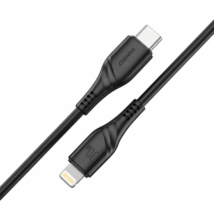 Кабель Winso Pro Type-C to Lightning 30W PVC 2м чорний