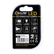 Автолампа Solar LED 12V T8.5 BA9s 1SMD white, 2шт