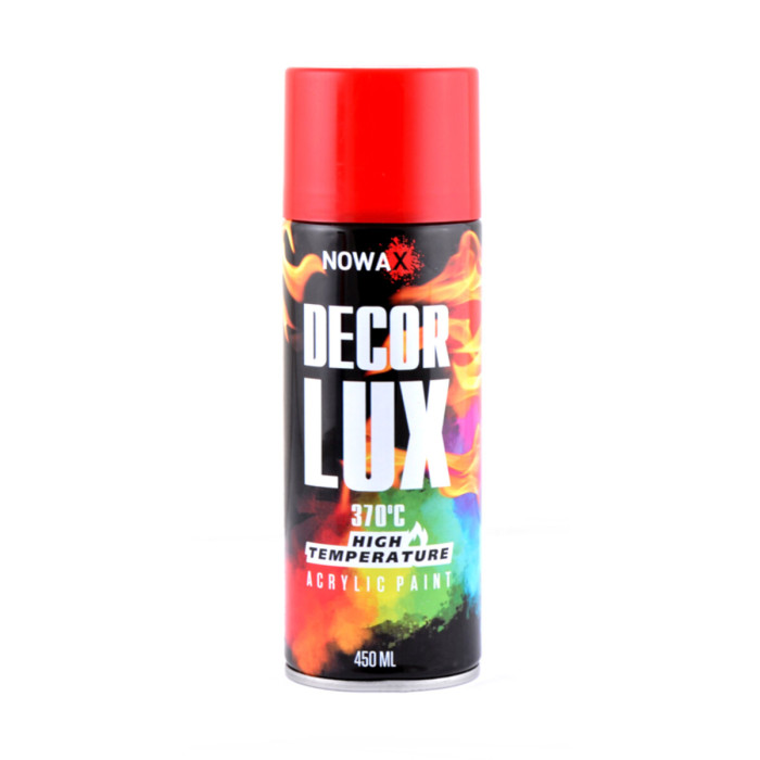 Фарба високотемпературна Nowax Spray червона 450мл