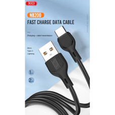 Кабель XO USB to Micro USB 2,1А 1м білий