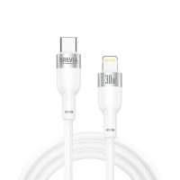 Кабель Brevia Type-C to Lightning 30W 1,2м, білий box (52120WCLC1)