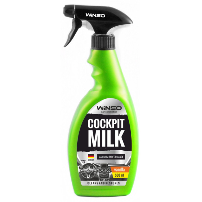 Поліроль-молочко для панелі приладів Winso Cockpit Milk Vanilla 500мл
