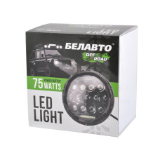 Автолампа світлодіодна Belauto 10-60V, 75W 13*5W Cree+10W DRL