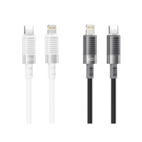 Кабель XO Brushed Silicone USB to Lightning 6A 1м чорний