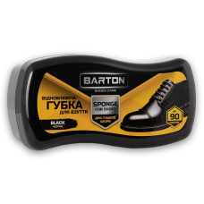 Губка для взуття Barton відновлююча для гладкої шкіри чорна
