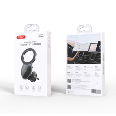 Тримач телефону автомобільний XO C155 Round Drip Magnetic Air Vent чорний