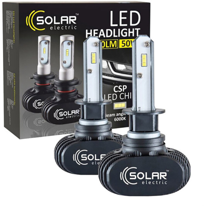Автолампа Solar LED Canbus H1 12/24V 6500K 6000Lm 50W Cree Chip