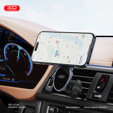 Тримач телефону автомобільний XO C155 Round Drip Magnetic Air Vent чорний