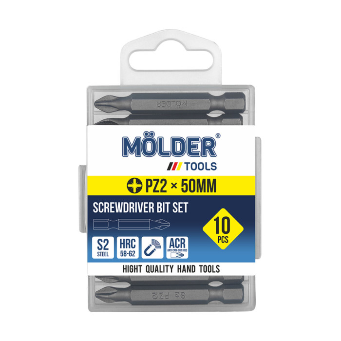Набір біт Molder PZ2x50мм 10шт