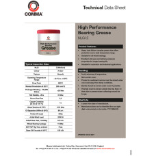 Змазка Comma H P Bearing Grease пластина літієва прозора 500г