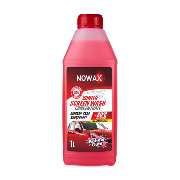 Омивач скла Nowax -80°C зимовий Bubble Gum концентрат 1л