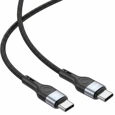 Кабель Winso Pro Type-C to Type-C 60W TPE+плетіння 1м чорний