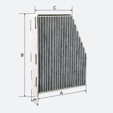 Фільтр салону Molder Filter LKX 71 (WP9147, LAK181, CUK2939)