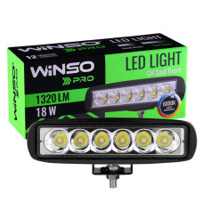 Фара світлодіодна Winso Pro Epistar точковий 10-30V, 18W (6x3W), 1шт (780220)