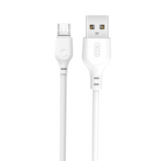 Кабель XO USB to Micro USB 2,1А 1м білий