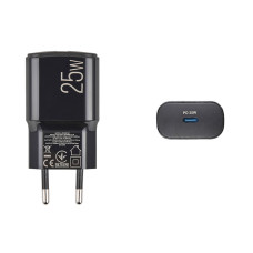 Мережевий зарядний пристрій Brevia ePower PD25W USB-C чорний