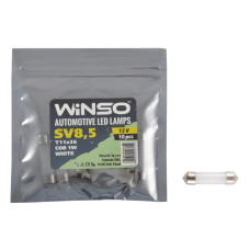 Автолампа Winso LED 12V COB SV8.5 T11x36, 10шт 127150