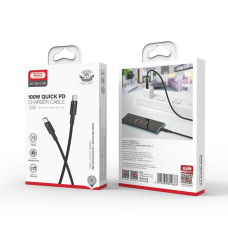 Кабель XO Type-C to Type-C 100W 1,5м чорний