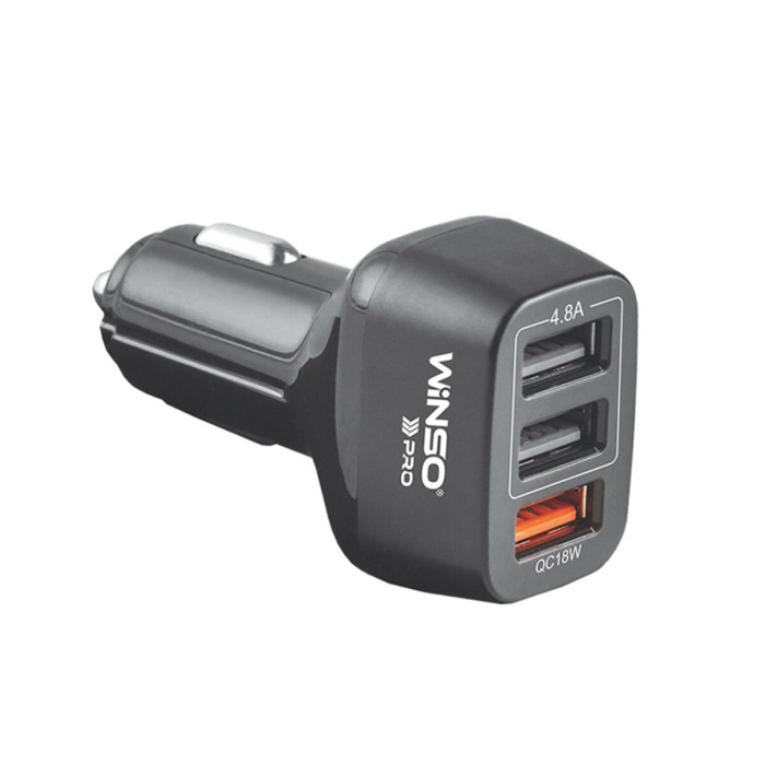Автомобільний зарядний пристрій Winso Pro 42W 3xUSB-A