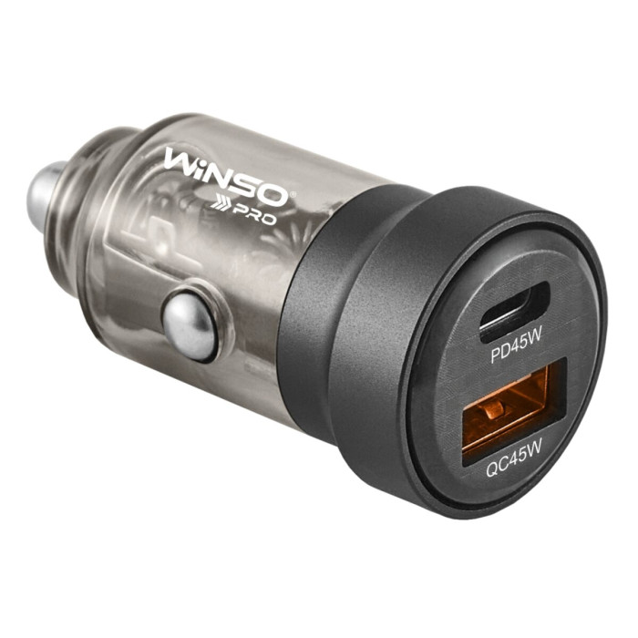 Автомобільний зарядний пристрій Winso Pro 45W 1xUSB-C+1xUSB-A