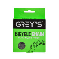 Ланцюг велосипедний Grey's 12шв. S12 Silver/Silver, 126 ланок