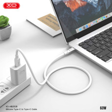 Кабель XO Liquid Silicone Type-C to Type-C 60W 1м чорний