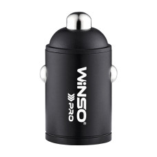 Автомобільний зарядний пристрій Winso Pro 38W USB-C+USB-A mini Metal