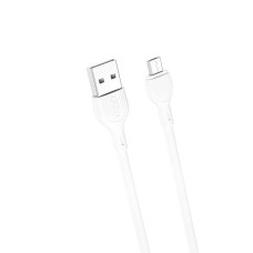 Кабель XO USB to Micro USB 2,1А 1м білий