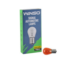 Лампа розжарювання Winso 12V PY21W 21W BAU15s Amber, 10шт