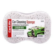 Губка для миття авто CarLife CarbonMax з великими порами 245x160x70мм