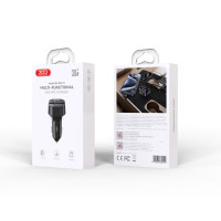 FM-трансмітер XO BCC17 Smart Bluetooth+MP3 A+C Dual Port чорний